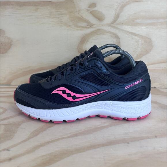 Saucony - Cohesion 12 - Running Shoes - Black/Pink - Women's - 8.5 - S10471-5 - Picture 3 of 9
